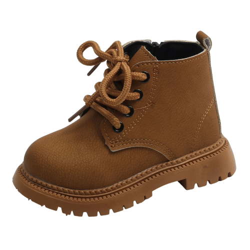 Cathalem Toddler Boy Boots Newborn Infant Baby Girls Boys Warm Fleece Winter Booties First Walkers Slippers Shoes (Yellow,21)