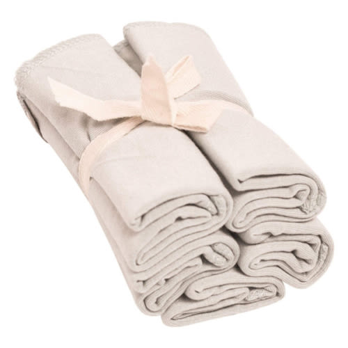 Bamboo Baby Washcloth 5-Pack in Oat | Kyte Baby
