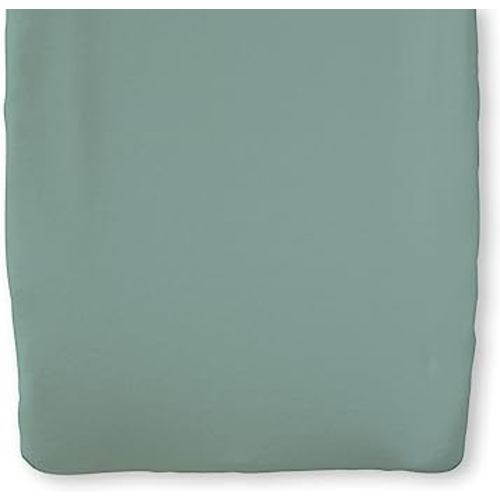 Natemia Organic Cotton Changing Pad Cover - 16x32 - Silky Soft & Hypoallergenic - Fits Cradle & Bassinet - Perfect Baby Shower Registry Gift