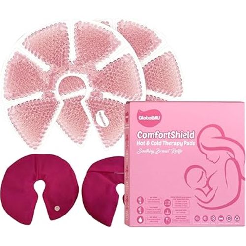 ComfortShield: Reusable Nursing Pads - Postpartum Essentials, Breastfeeding Essentials, Multi-Purpose Ice/Cold Therapy, Perfect Gifts for New Moms, Pumping Essentials