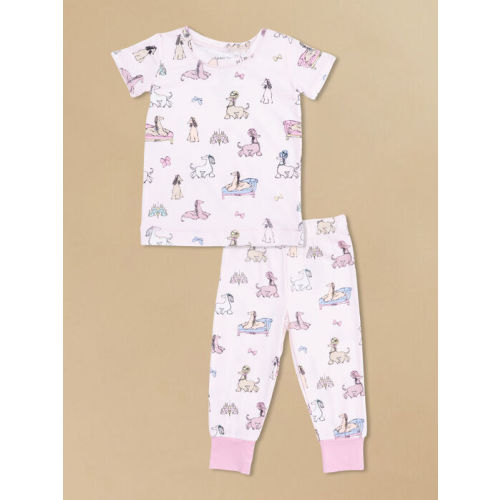 Fancy Dog Short Sleeve Lounge Set