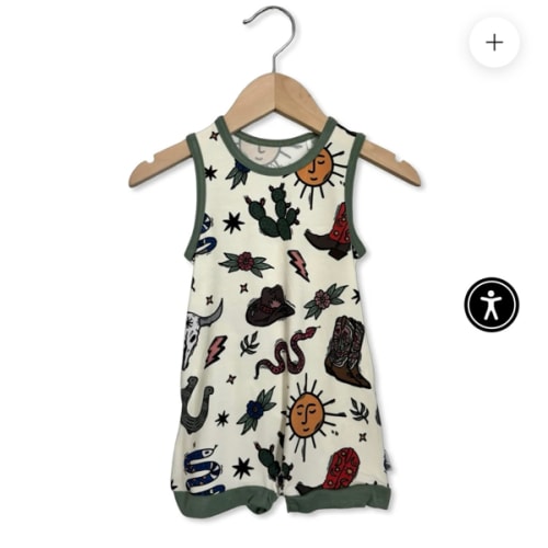 High Noon Sleeveless Shorty Romper Luxe Edition | Cotton Bamboo Blend