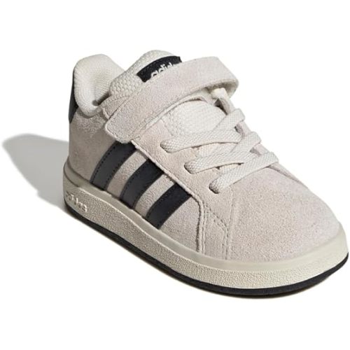 adidas Baby-Boy's Grand Court 2.0 Elastic Lace & Strap Sneaker