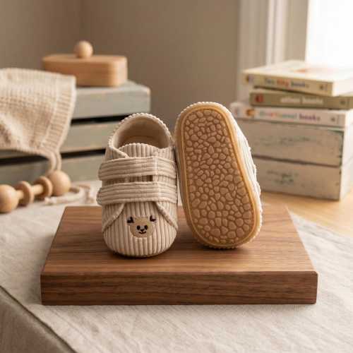 Panda Baby Shoes, Soft Leather First Walkers, Infants 0-18 Months, Spring Autumn Crib Shoes