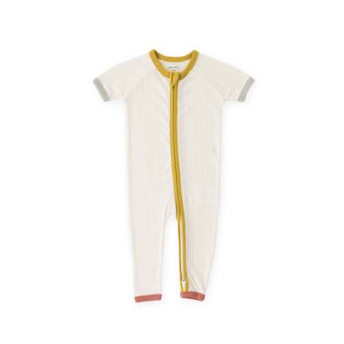 Pointelle Short Sleeve Sleeper - Multi – Pehr