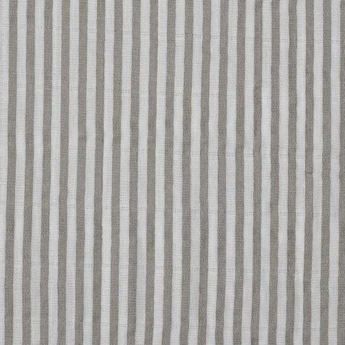 Little Unicorn Premium Crib Sheet | Breathable & Super-Soft Muslin Fabric (Grey Stripe)