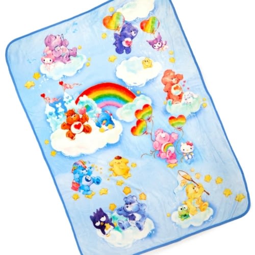 Hello Kitty and Friends x Care Bears Throw Blanket