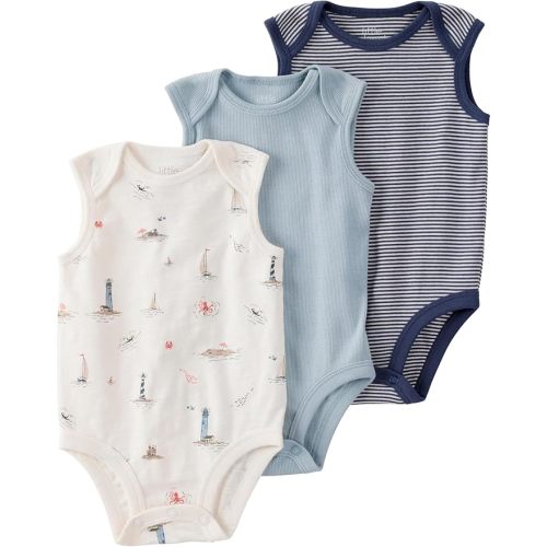 little planet by carter's 3-pack Short Sleeve Bodysuits 0-3M