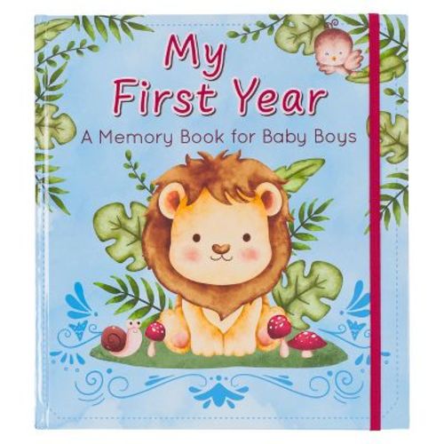 With Love My First Year a Memory Book for Baby Boys Blue Keepsake Photo Book - Hardcover