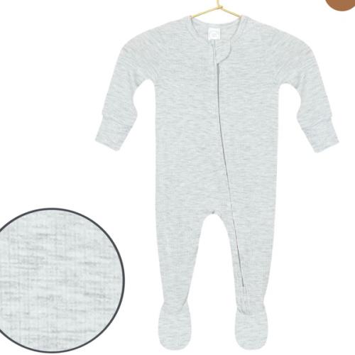 Stevie Ribbed Zipper Footies