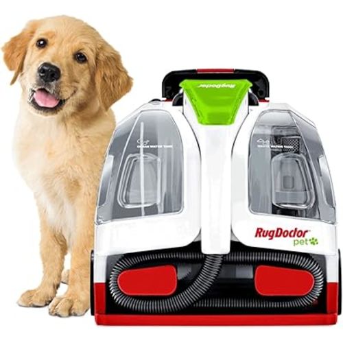 Rug Doctor Pet Portable Spot Cleaner, 2X Suction Power, Lightweight Pet Carpet Cleaner Machine, Pro-Grade Power Removes Stains & Odors from Rugs, Carpets And Upholstery