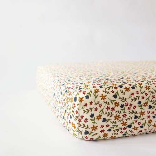 Cream Floral Crib Sheet – Brave Little Ones