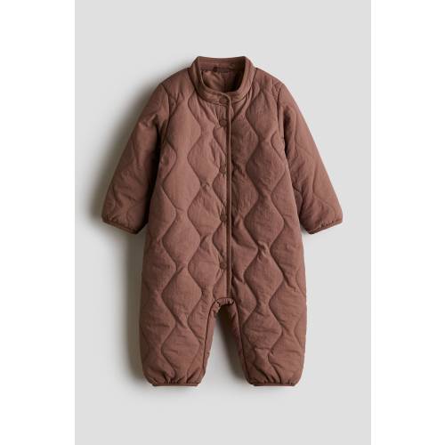 QUILTED NYLON SNOWSUIT 9-12M