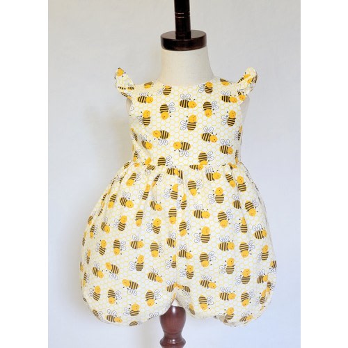 Bumble bee bubble romper,bee bubble romper, gift for baby girl,gift for newborn, baby bee party,bee theme party bubble romper,fun to bee one