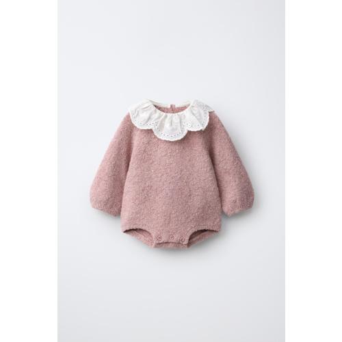 BODY PUNTO CUELLO BOBO - Rosa claro | ZARA España