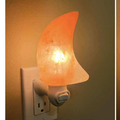 Moon Shape Himalayan Salt Night Light