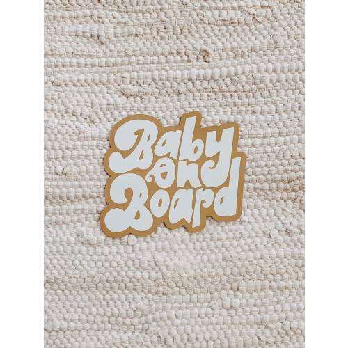 baby on board car magnet