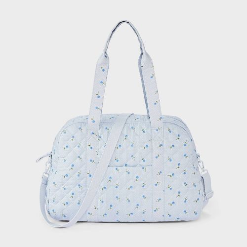 Girls' Floral Quilted Duffel Bag - art class™ Blue