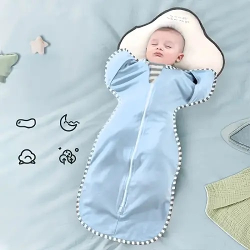 swaddle zipper sleeves full zip closure 0 6 months - Temu