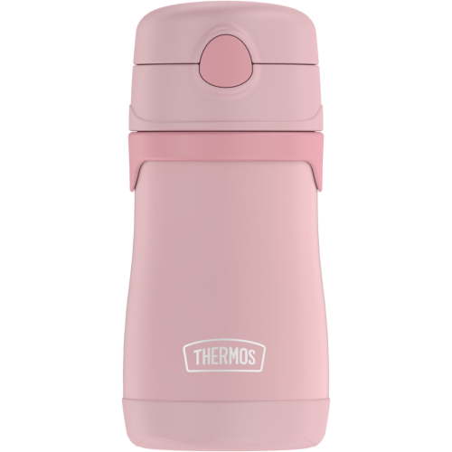 Thermos Baby 10oz Stainless Steel Straw Bottle, Toddler Sippy Cup, Kids Water Thermal Infant Travel, Rose