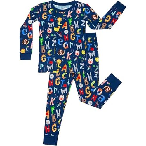 Little Sleepies Two-Piece Pajama Set, Viscose from Bamboo, Toddler Kids PJs