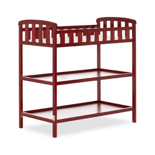 Dream On Me Emily Changing Table, Comes With 1" Changing Pad, Portable Changing Station, Cherry