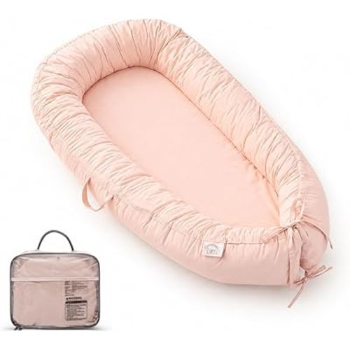 EAQ Baby Lounger, Infant Lounger for Newborn,Portable Baby Nest Cover Breathable & Soft, Newborn Essentials
