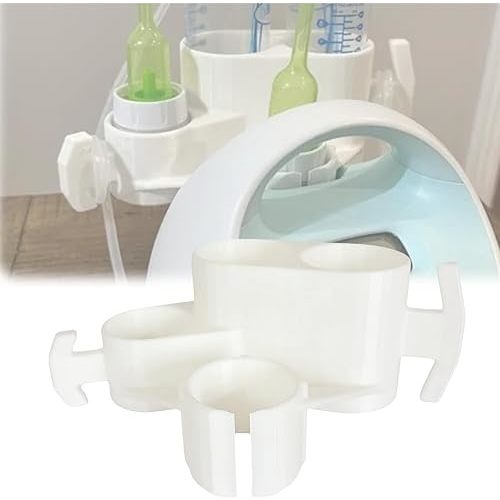 Bottle & Hose Holder for Spectra Breast Pump | for S1, Breast Pump Bottle and Hose Holder, Organize and Simplify Your Pumping Journey, Easy Use (White)