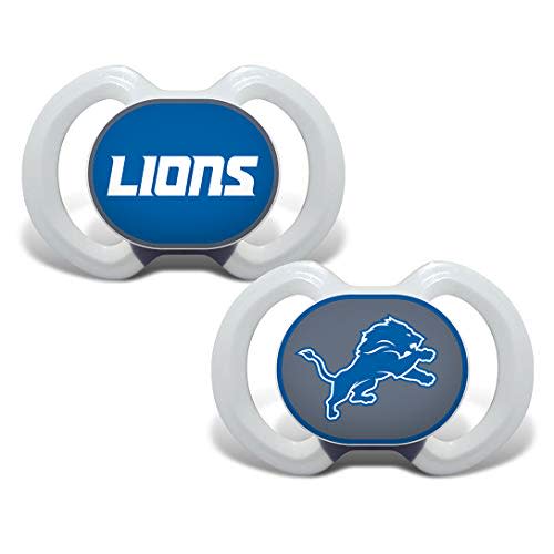 BabyFanatic Pacifier 2-Pack - NFL Detroit Lions - Officially Licensed League Gear