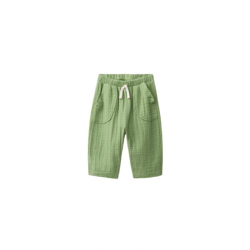 COMBINATION TEXTURE PANTS - Green | ZARA United States