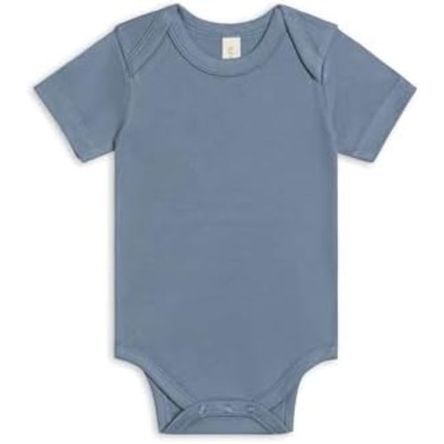 Colored Organics Unisex Organic Cotton Bodysuit - Short Sleeve Infant One Piece - Baby Boy and Girl Clothing