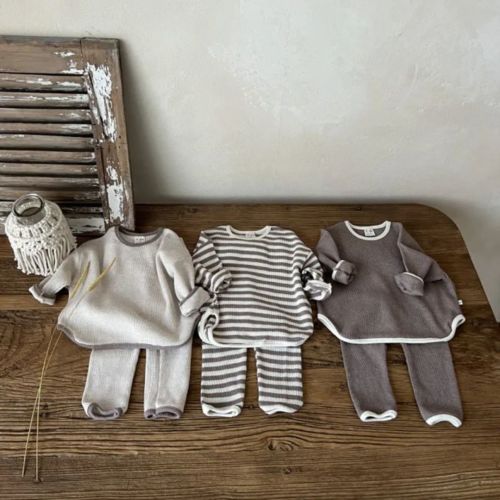 Relaxed Waffle Kids Set | Benson & Clark