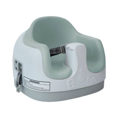 Bumbo Baby Infant Toddler Soft Foam Multi Seat with Removable Tray and Safety Buckle Straps for Kids' 6-36m - Agave on White