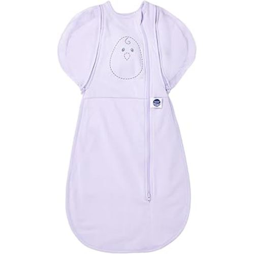 Nested Bean Air 6-in-1 Adaptable Baby Sleep Sack - Unweighted - Comfort & Safety for Natural Sleep, Preferred Arm Position Reduces Startle Reflex, Better for Baby, NB (7-13lbs) Lavender
