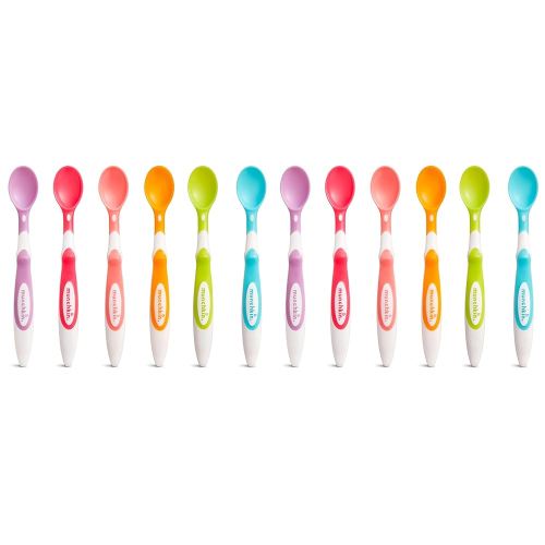 Munchkin Soft-Tip Baby Spoons, BPA Free, 12 Pack