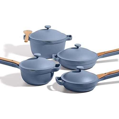 Our Place Cookware Set, 13-Piece Ceramic Nonstick Pots & Pans with Utensils
