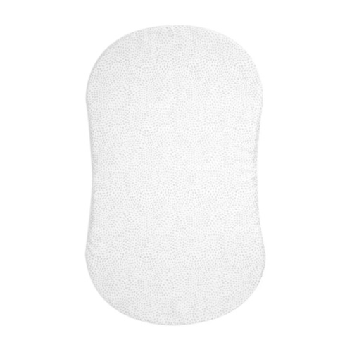 HALO - BassiNest Fitted Sheet 100% Cotton | Pebble - white