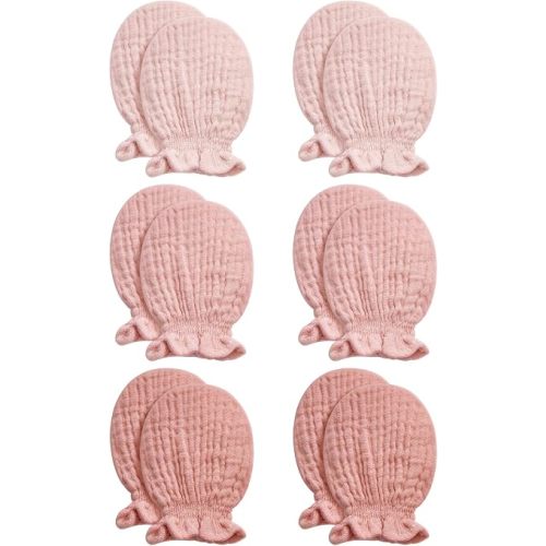 Pro Goleem Muslin Baby Mittens for Newborn, 100% Cotton No Scratch Soft Breathable Gloves for Boys and Girls 0-6 months