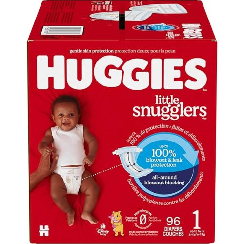 Huggies Size 1 Diaper (8-14 lbs), 96 Count