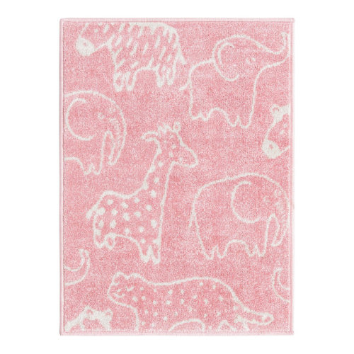 Unique Loom Whimsy Safari Animals Kid Rug & Reviews | Wayfair