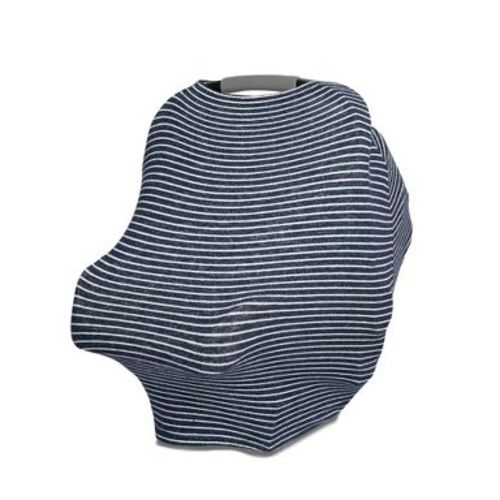 aden + anais Snuggle Knit Multi Use Cover - Navy Stripe