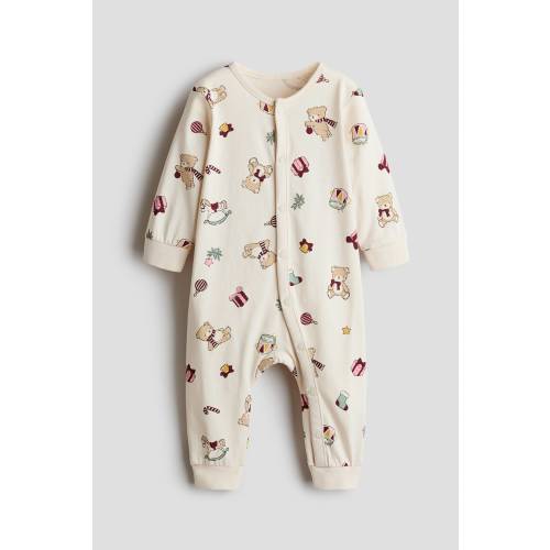 RUFFLE-DETAIL COTTON PAJAMA JUMPSUIT