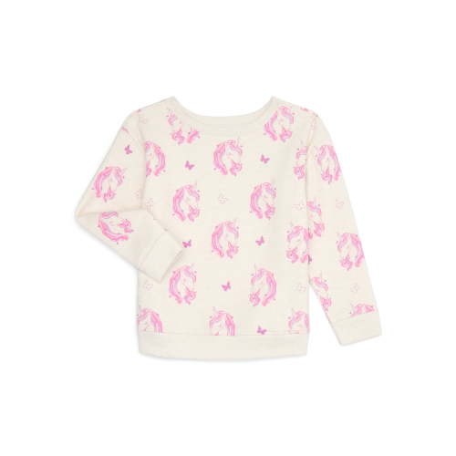 Garanimals Toddler Girl Printed Fleece Sweatshirt with Long Sleeves, Sizes 2T-5T