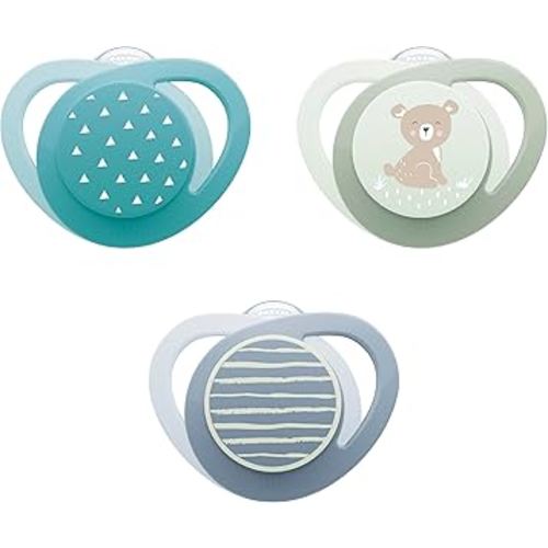 NUK Glow-in-the-Dark Orthodontic Pacifier, 6-18 months, 3 Pack