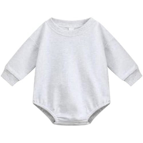 Bafeicao Baby Boy Girl Bubble Romper Color Block Long Sleeve T Shirt Romper Outfit Spring Cute Clothes