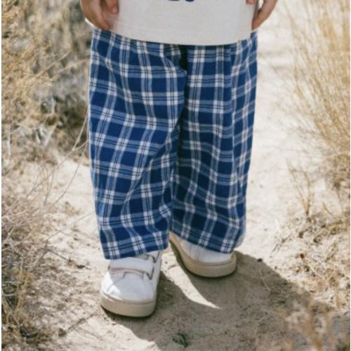 Plaid Pant- Blue
