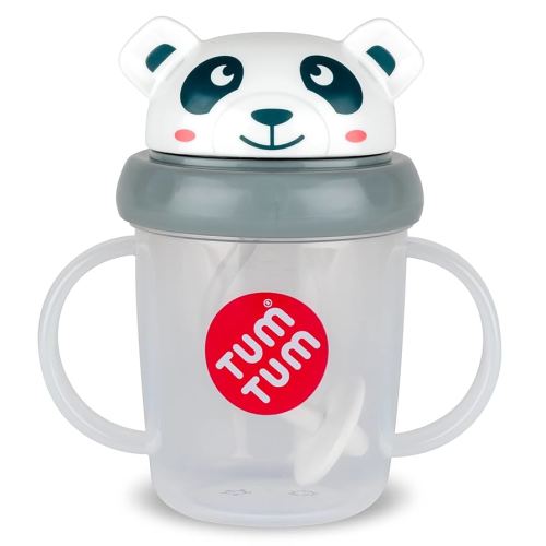 Tippy Up Free Flow Sippy Cup (No Valve), Sippy Cup for Toddlers, BPA Free (Pip Panda 200ml)