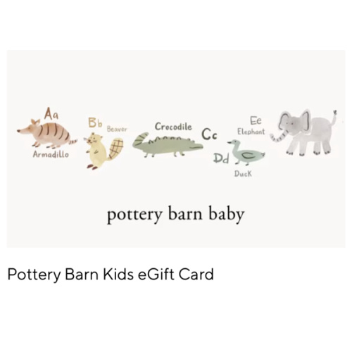 E Gift Card | Pottery Barn Kids