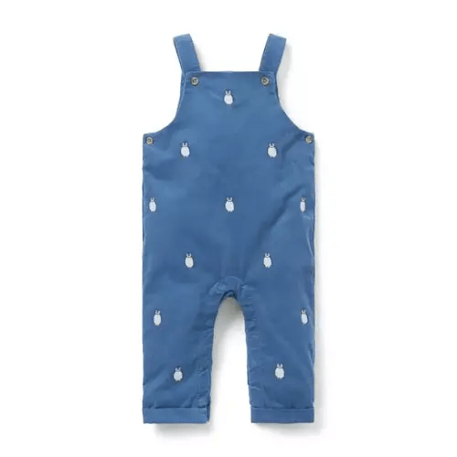 Baby Tamalpais Blue Baby Embroidered Penguin Overall by Janie and Jack