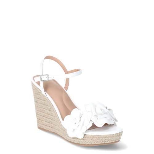 Time and Tru Women's Flower Wedge Sandals